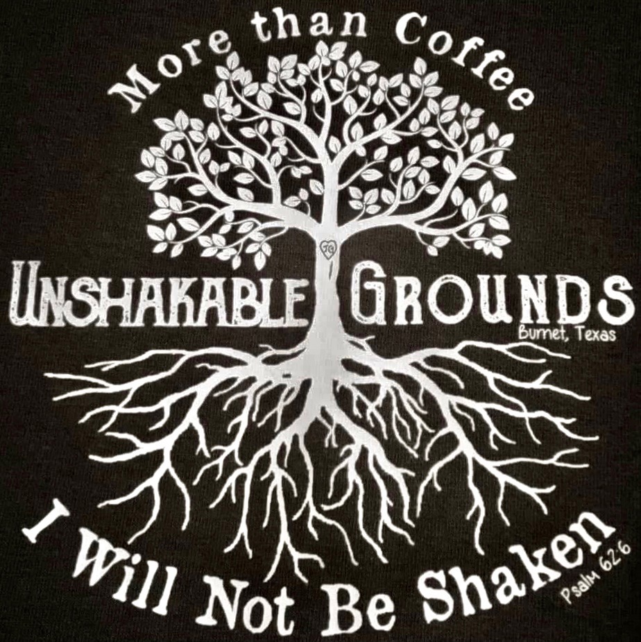 Unshakable Grounds Coffee Shop Logo